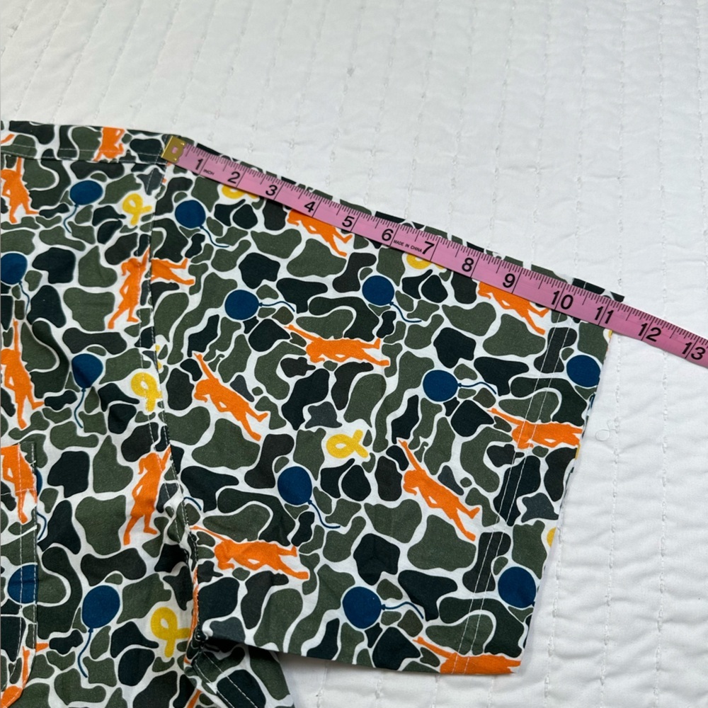 Tiger Hill Unisex Multicolor Button Down Shirt Right Front Quilted Pocket - Picture 8 of 11